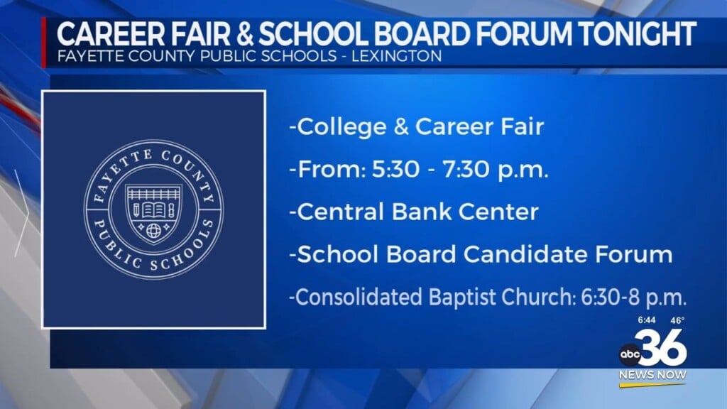 Career Fair And School Board Forum