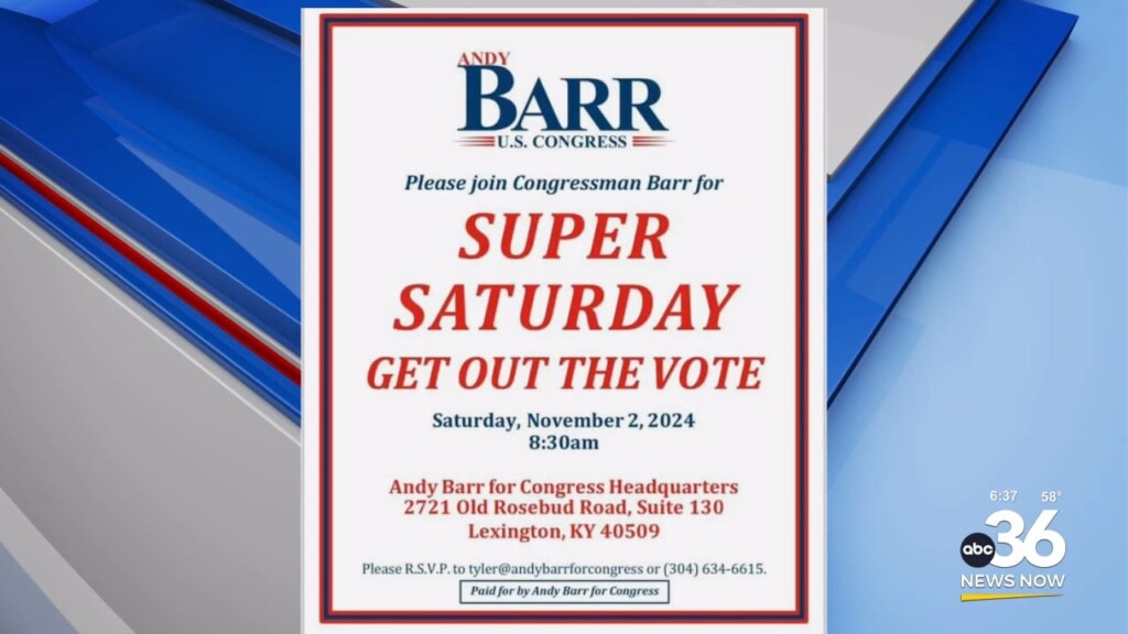 Andy Barr 'get Out The Vote' Rally