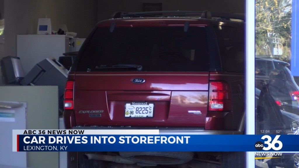 In Lexington An S.u.v. Drove Into One Main Financial Storefront