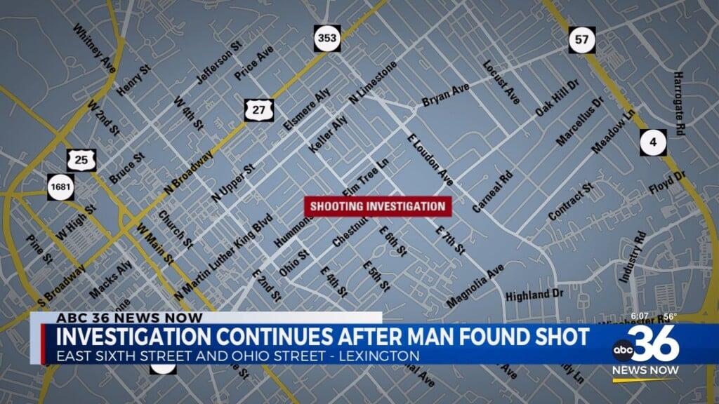 Lexington Investigation After Man Found Shot On Sixth Street