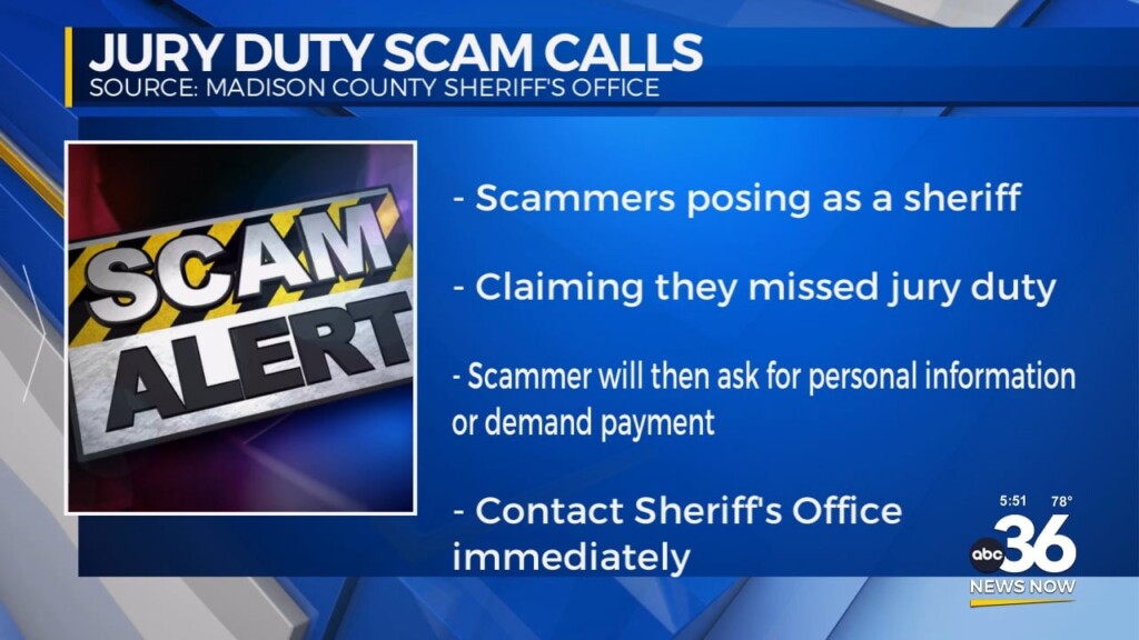 Increase In Jury Duty Scam Calls In Madison County103024