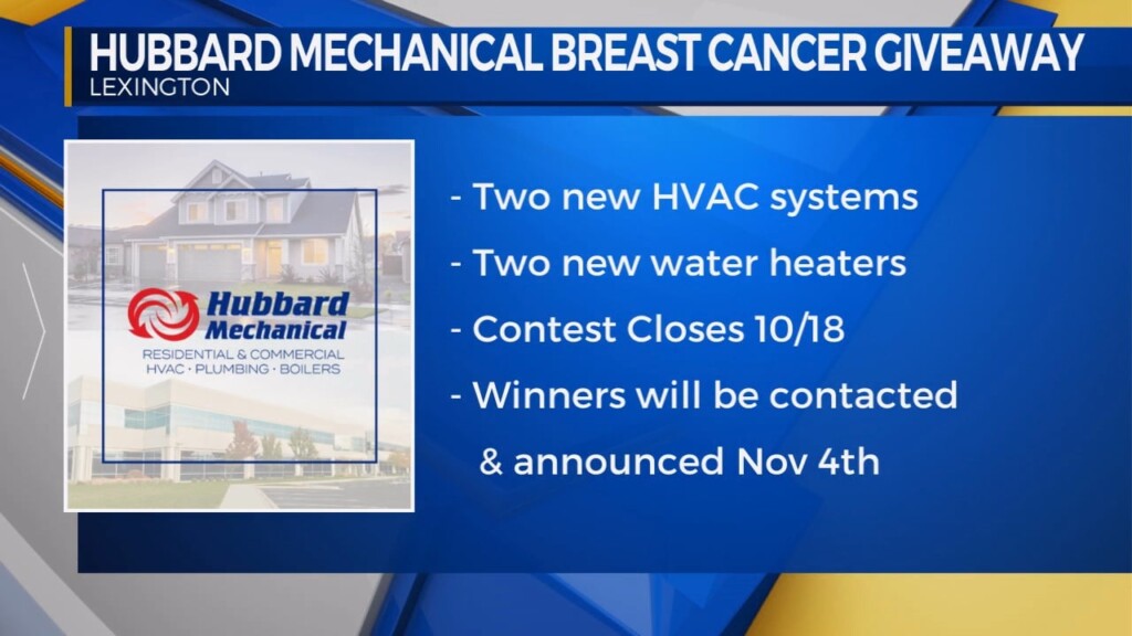 Hubbard Mechanical Breast Cancer Giveaway