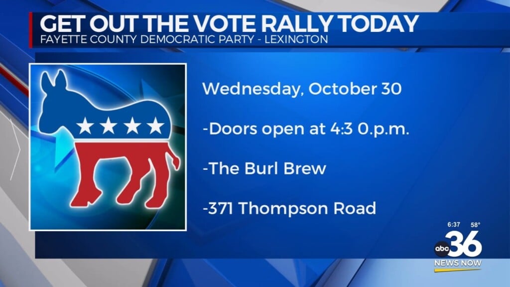 Fayette County Democratic Party 'get Out The Vote' Rally