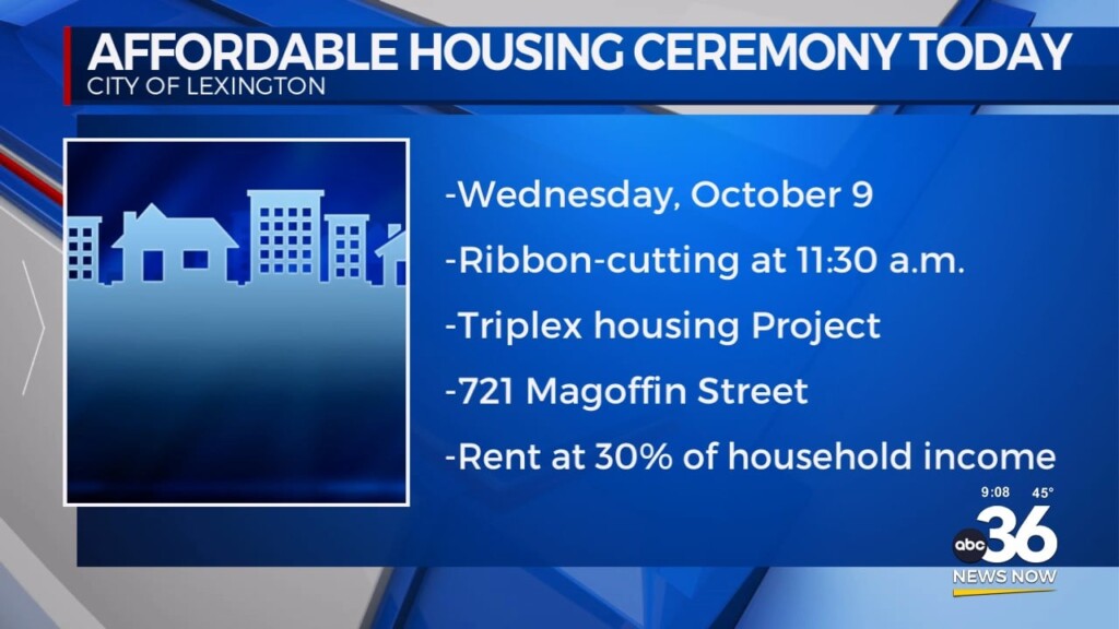 Lexington's Affordable Housing Conducts A Ribbon Cutting Ceremony For Triplex Housing On Magoffin Street