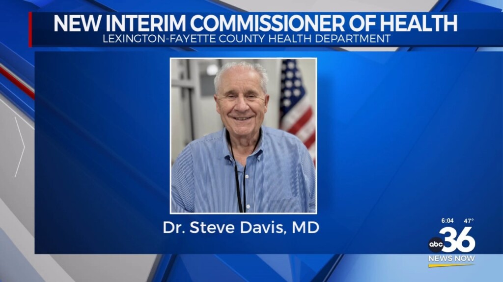 New Interim Commissioner Of Health In Lexington