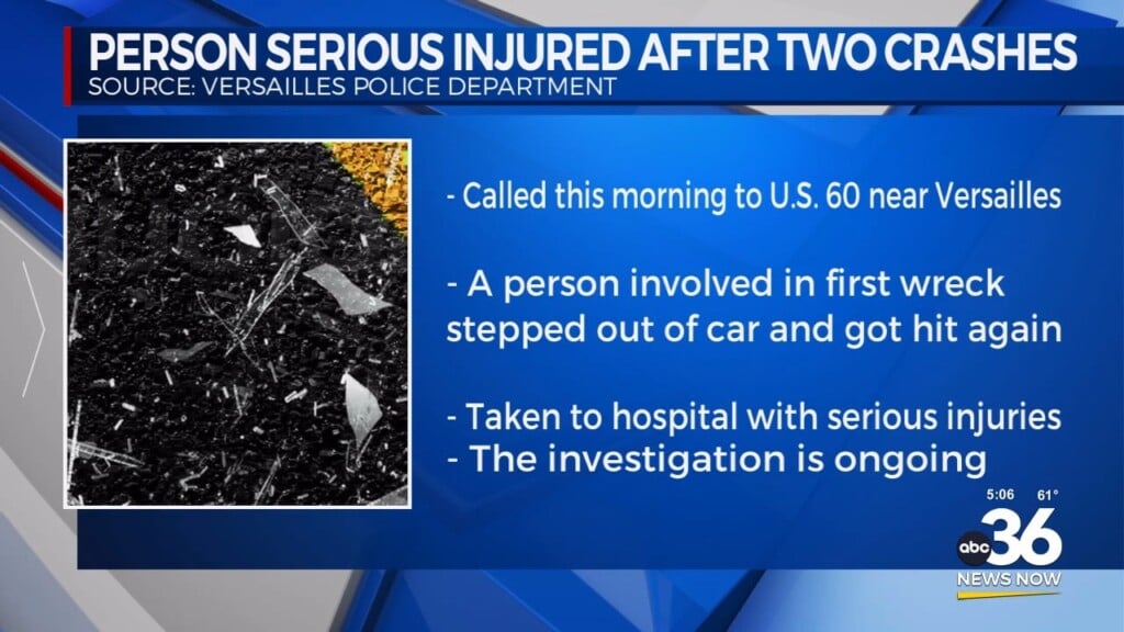 Person Seriously Injured After Two Crashes 101724