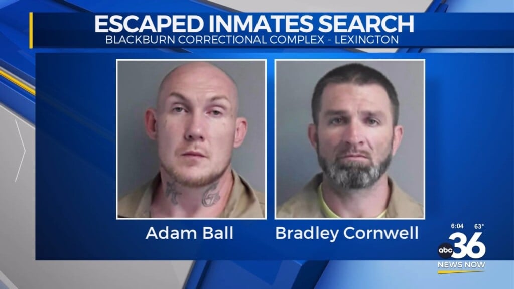 Ongoing Search For Escaped Blackburn Facility Inmates