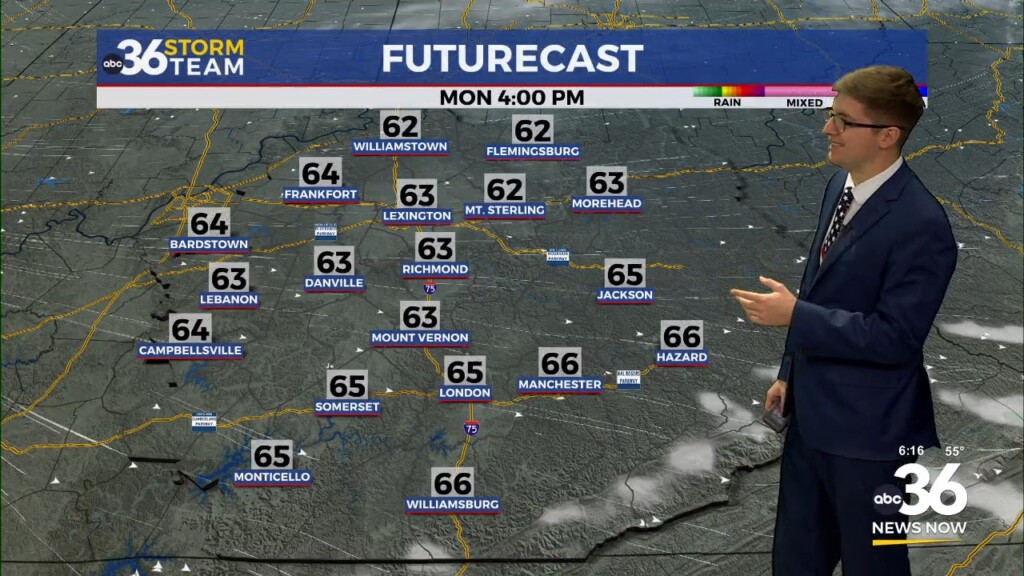Drier Monday Ahead Of A Cooler Tuesday