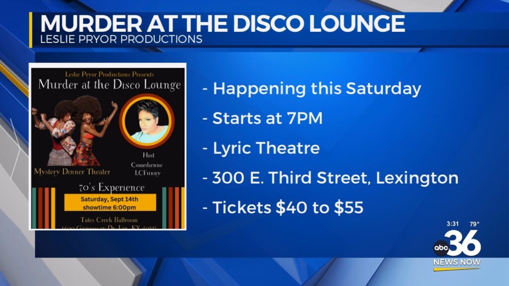 Murder At The Disco Lounge Leslie Pryor Productions