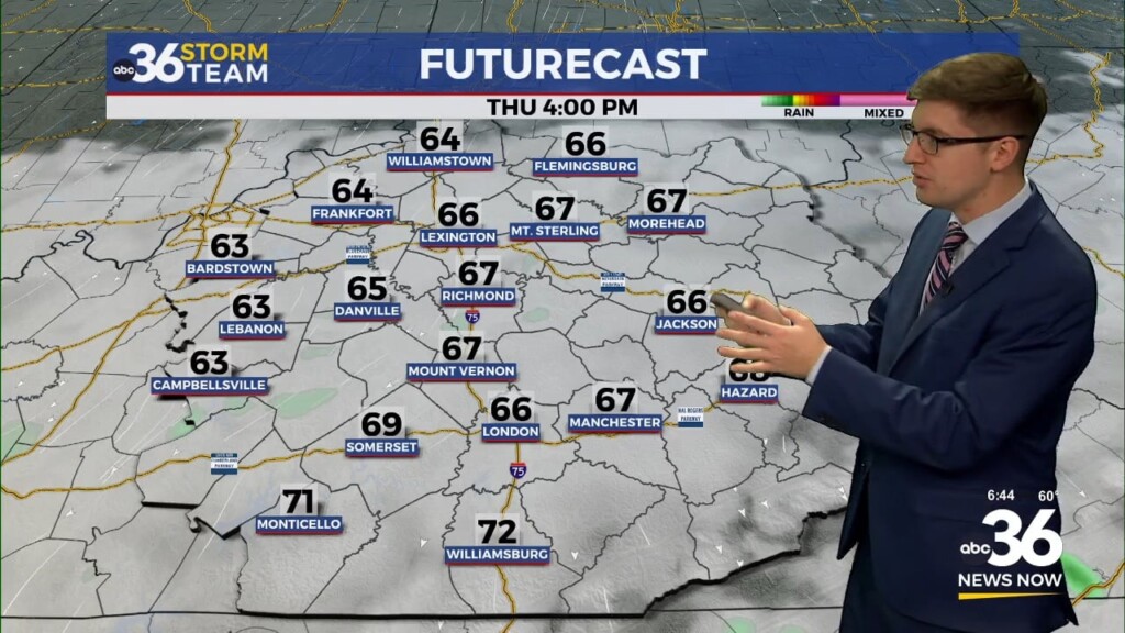 Rain Chances Slowly Drop Off On Thursday