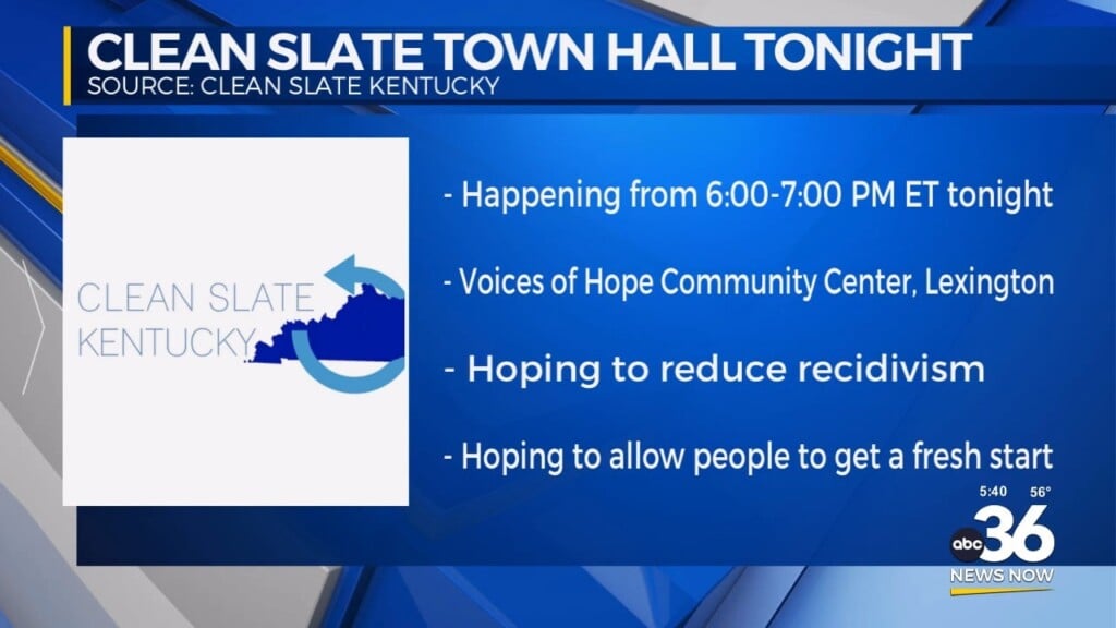 Clean Slate Town Hall Hosted 111424