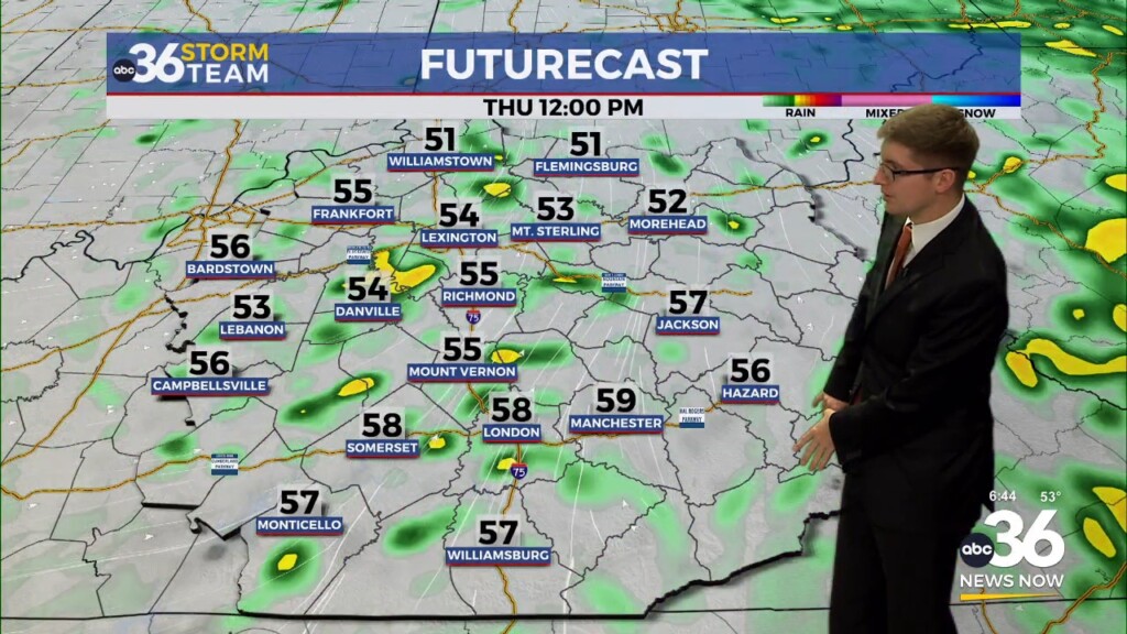 Rain Showers Continue On Thursday