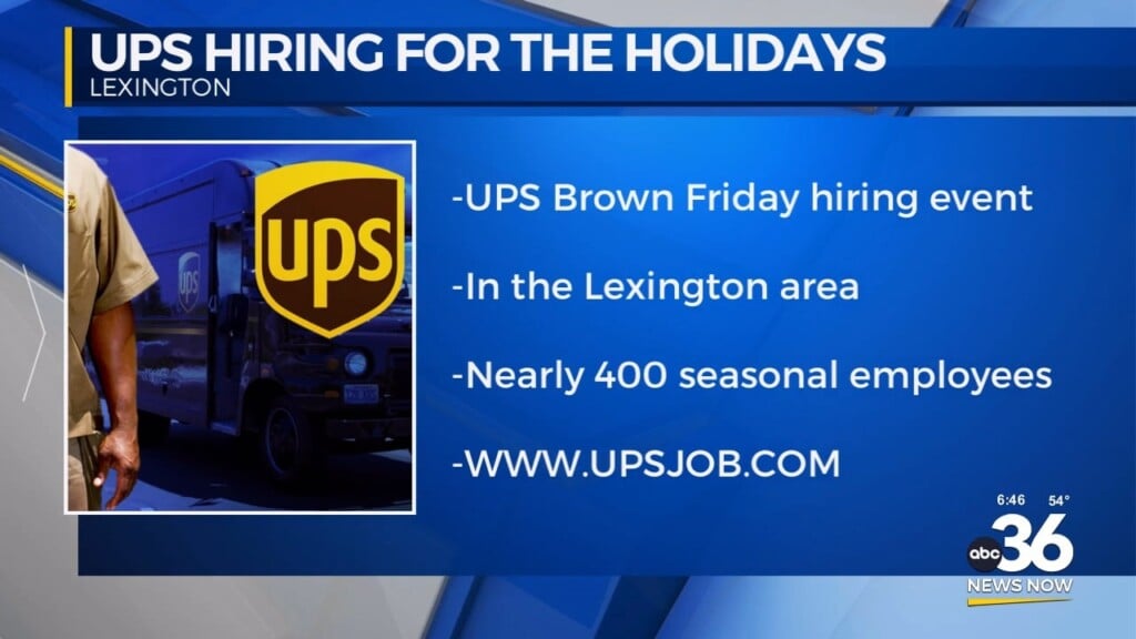 U.p.s. Is Hiring For The Holidays