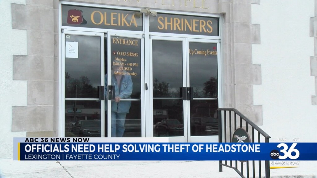 Officials Asking For Help Solving Theft Of Headstone 112024