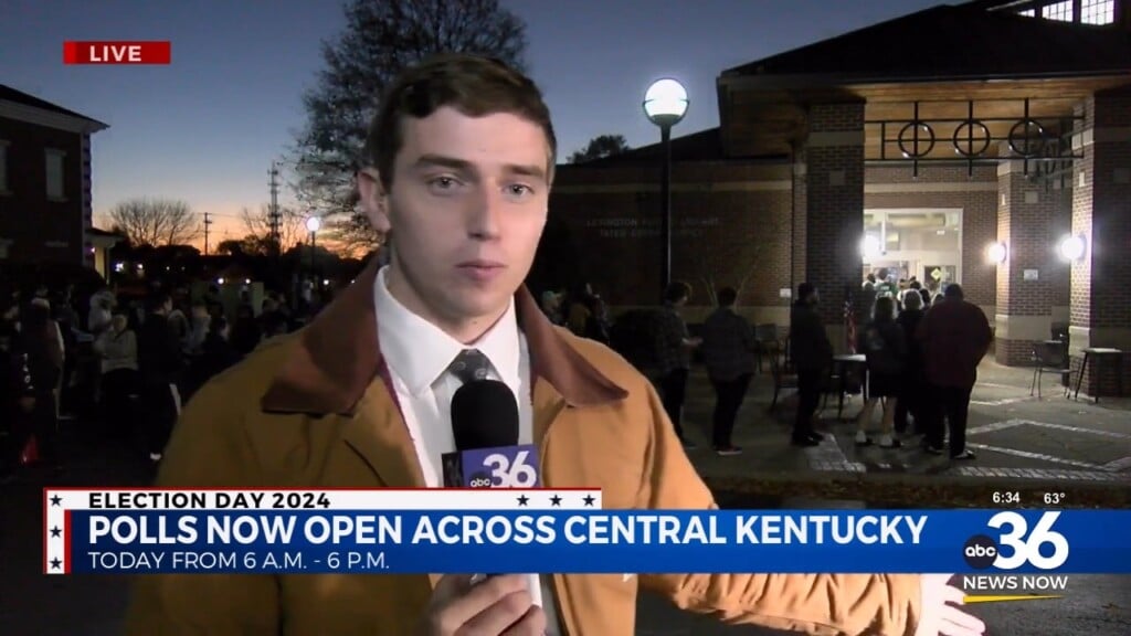 Walker Simmons Live As Polls Open Across Central Kentucky