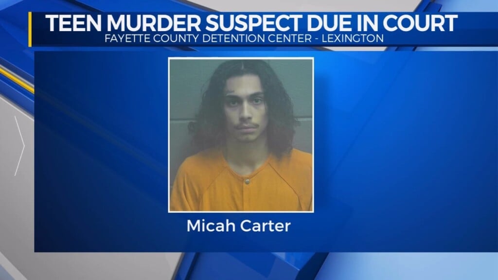 Teen Murder Suspect Micah Carter Due In Court