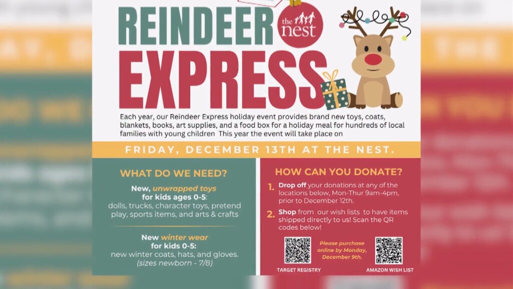 Reindeer Express Toy Drive With Independence Bank