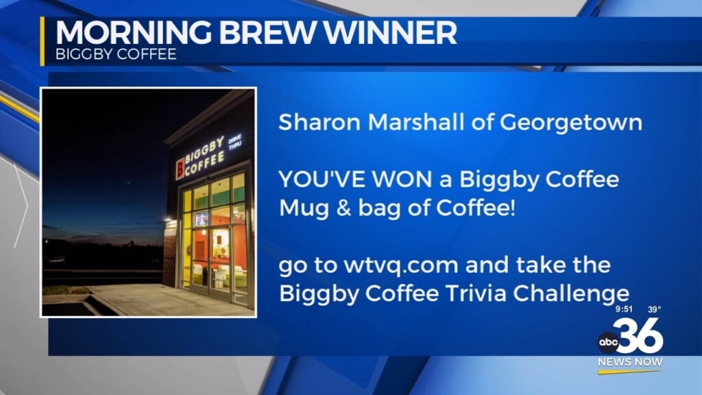 Morning Brew Biggby Coffee Winner Is Sharon Marshall Of Georgetown