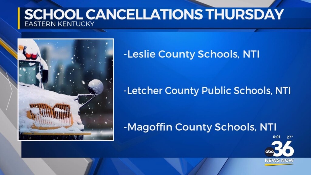 School Cancellations For Bad Road Conditions, Frigid Temperatures