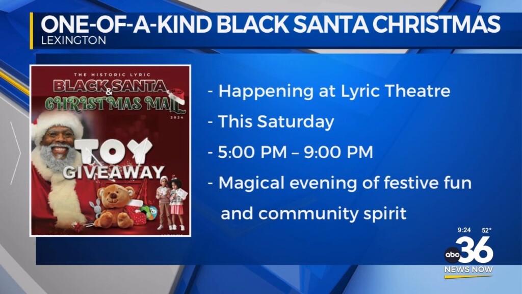 Lyric Theatre One Of A Kind Black Santa Christmas