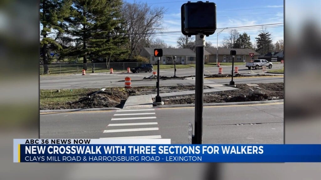 A New Crosswalk At The Intersection Of Clays Mill And Harrodsburg Road In Lexington