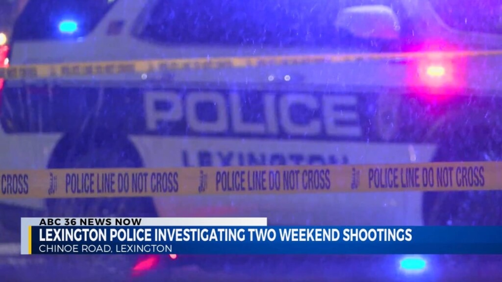 Lexington Police Investigating Two Weekend Shootings 120224