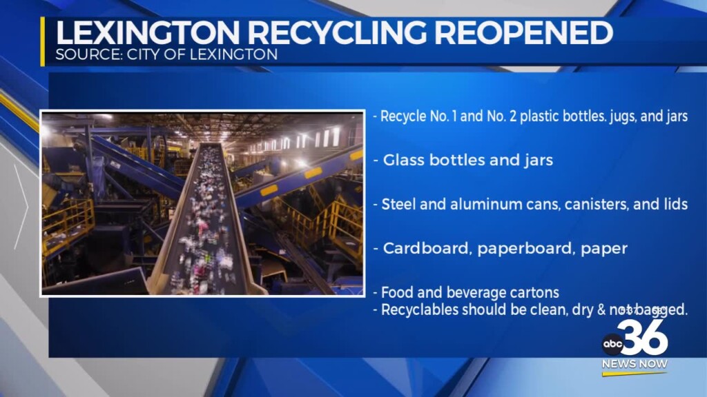 Lexington Recycling Center Reopened