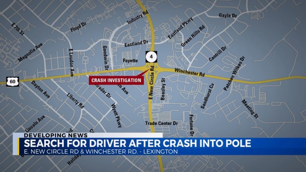 Authorities Searching For Driver In Winchester Road Crash