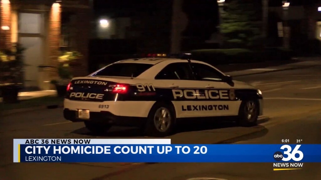 Lexington Homicide Count Up To 20 This Year 120224