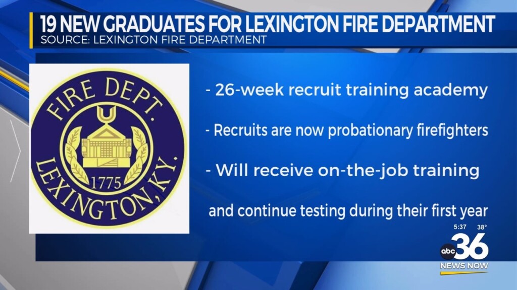The Lexington Fire Department Celebrates 19 New Graduates From Its Training Academy