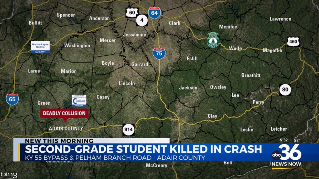 Second Grade Student Killed In Adair County Crash