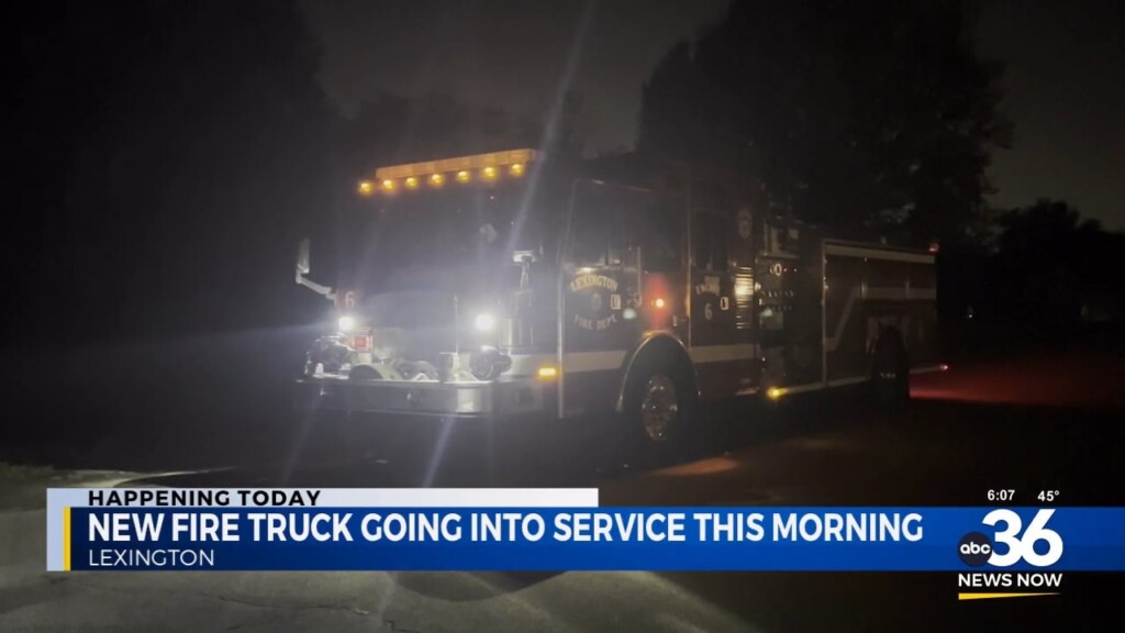 New Fire Truck For Lexington Fire Department