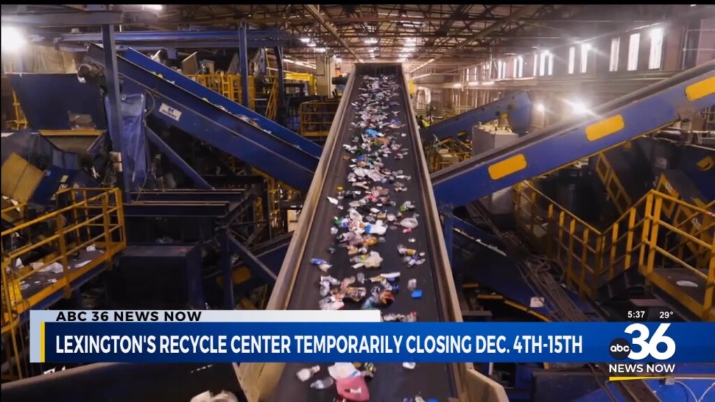 Lexington's Recycle Center Temporarily Closing 120324