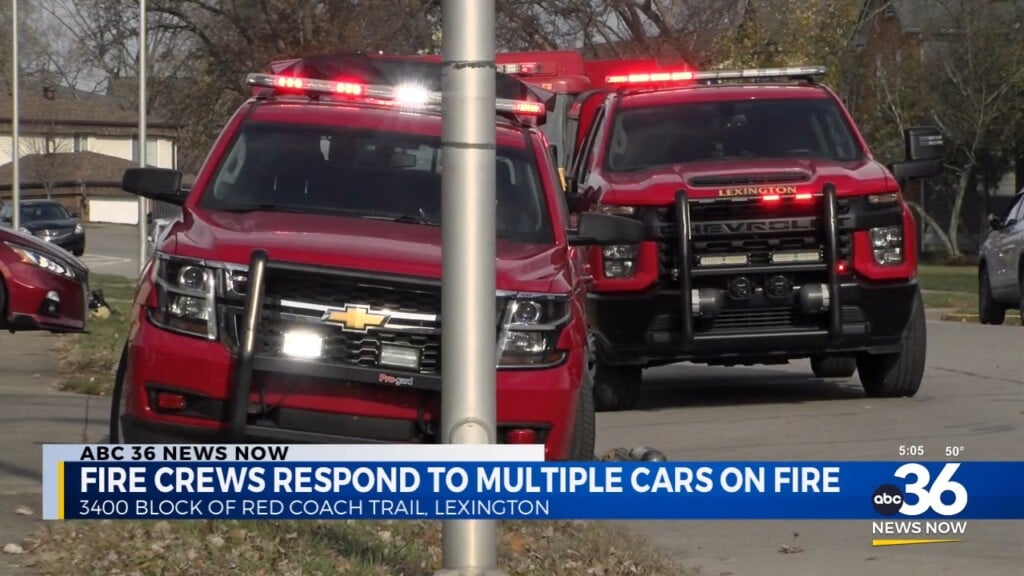 Fire Crews Respond To Multiple Cars On Fire