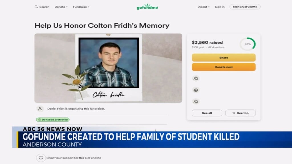 A Gofundme To Help The Family Of Anderson County Student Killed In Crash