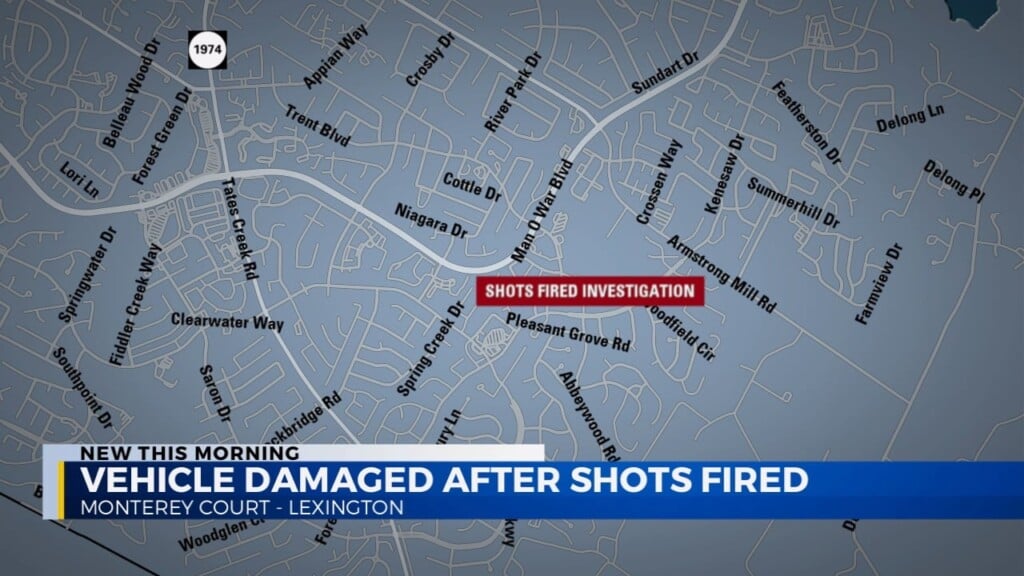Shooting Damages Vehicle On Monterey Court In Lexington