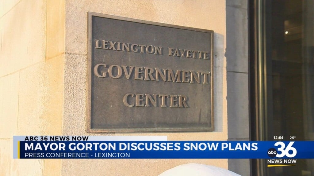 Mayor Gorton Hosts Press Conference Over Next Round Of Snow