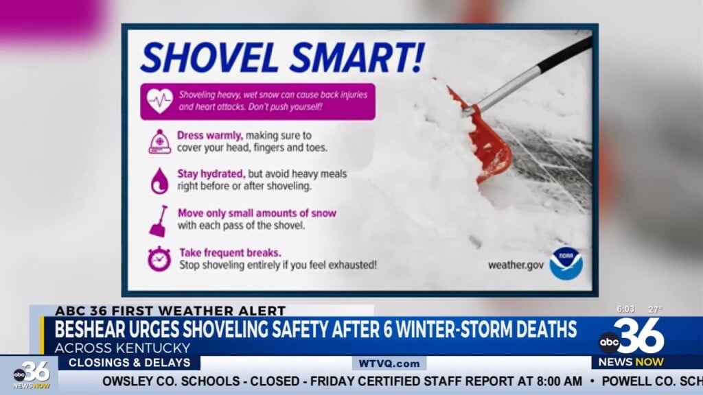 Gov. Beshear Urges Shoveling Safety In Lieu Of 6 Related Deaths