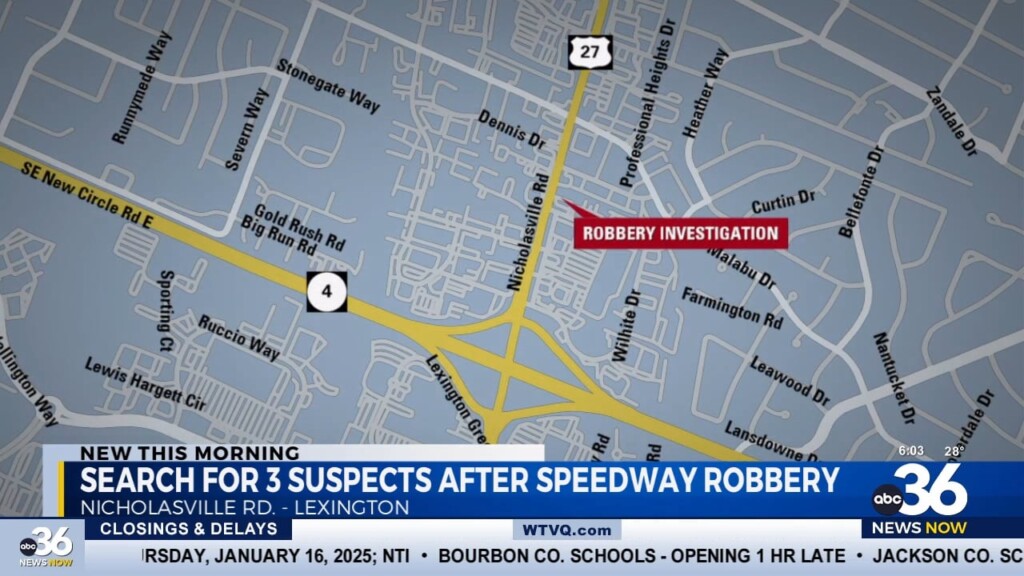 Search For Lexington Speedway Armed Robbery Suspects