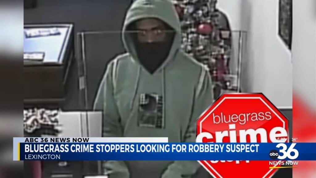 Bluegrass Crime Stoppers Looking For Robbery Suspect