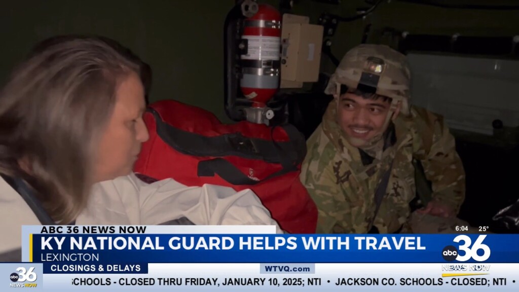 Kentucky National Guard Helps With Travel