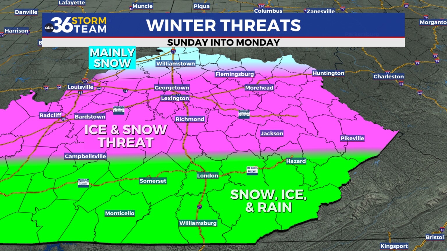 Light snow Friday ahead of a late weekend winter storm threat - WTVQ