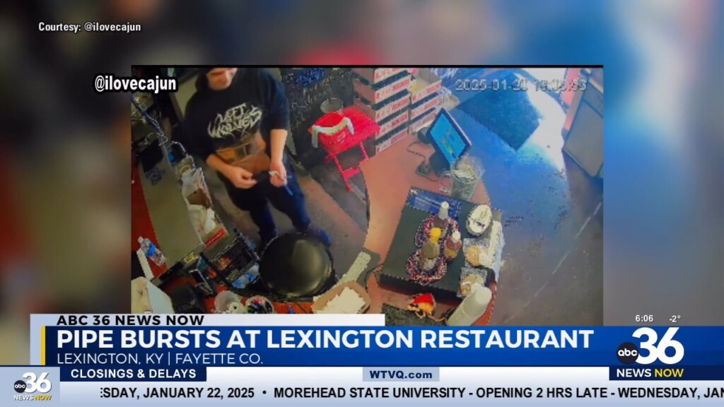 Pipe Bursts At Popular Lexington Restaurant