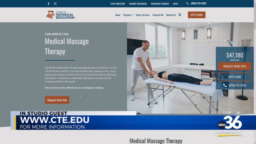 College Of Technical Education Medical Massage Therapy