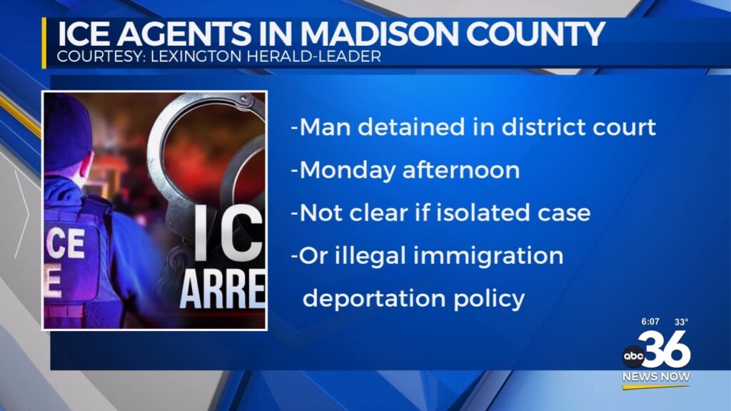 I.c.e. Agents Detain Man In Madison County