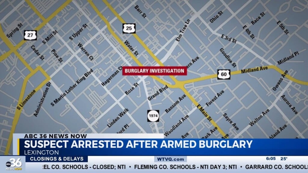 Rose Street Armed Burglary Suspect In Custody