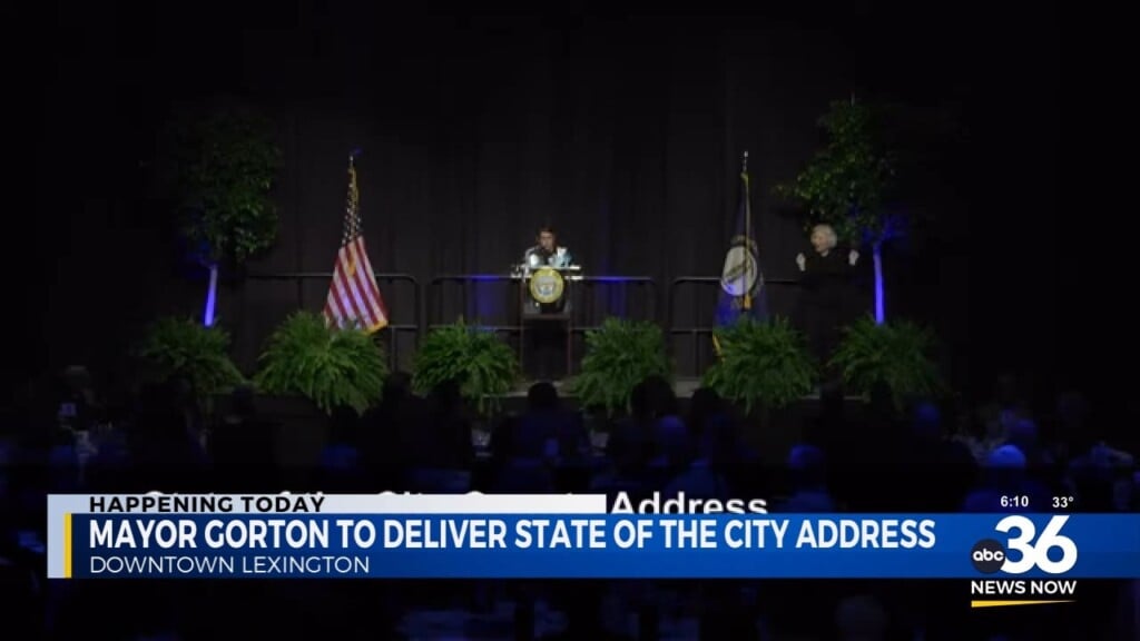 Mayor Gorton Delivers State Of City Address At Central Bank Center