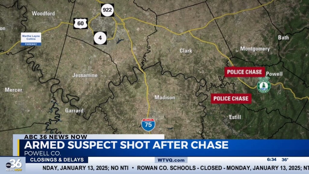 Armed Suspect Shot After Multi County Chase