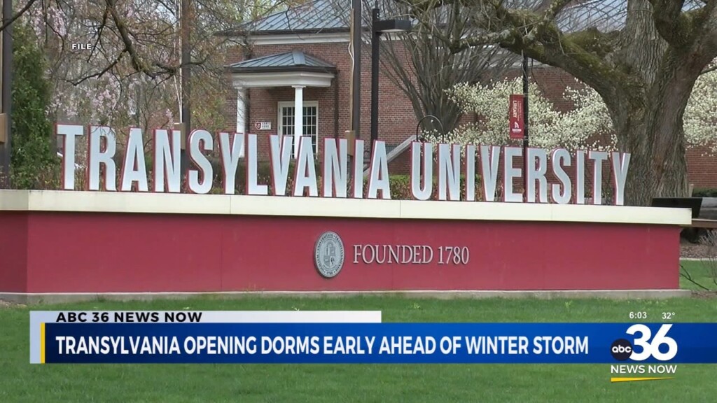 Transylvania Opening Dorms Early Ahead Of Winter Storm