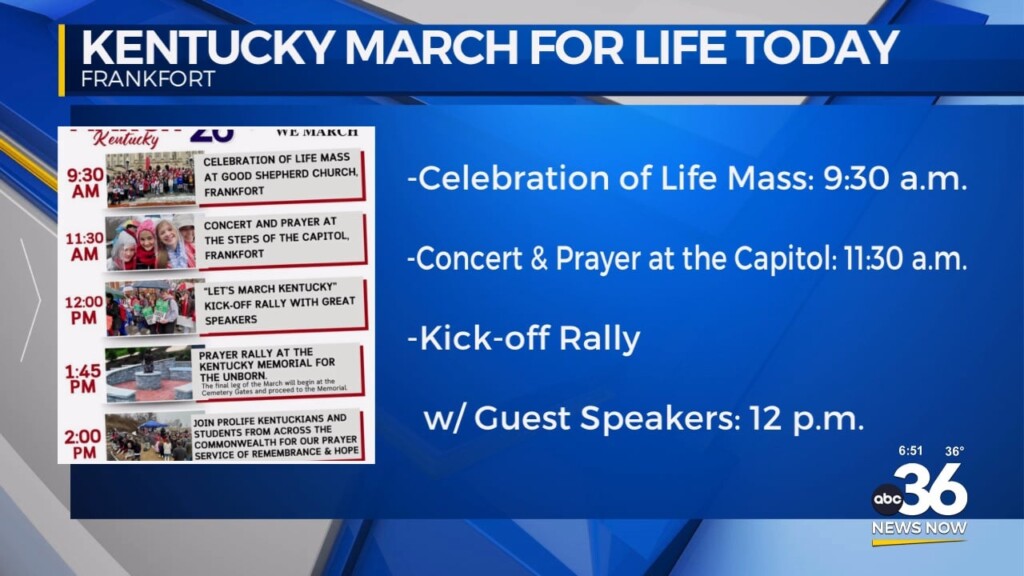 The Kentucky March For Life Kicks Off In Frankfort